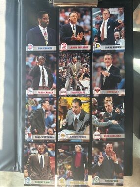 LOT of 12 Vintage NBA Coach Cards - Including 5th Anniversary Editions - 1990’s!